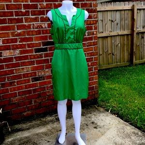 Banana Republic green piping dress